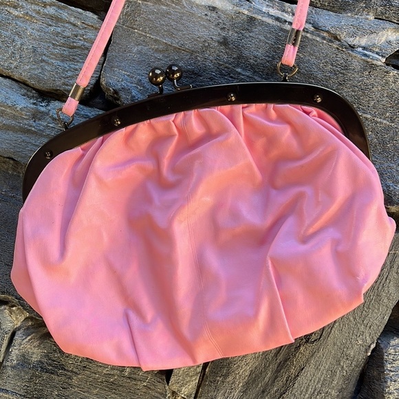 Vintage Handbags - Vintage Pink Crossbody Bag